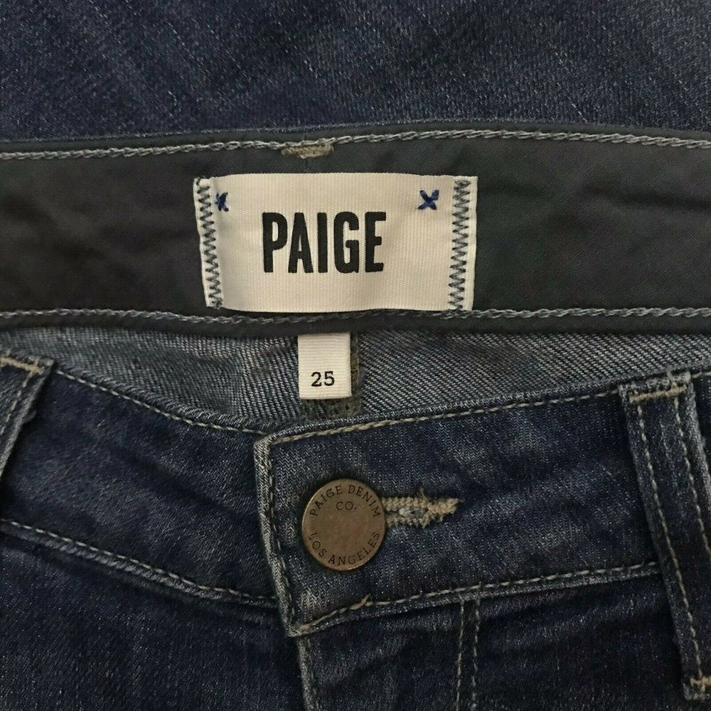 PAIGE "Jimmy Jimmy Skinny" Distressed Jeans - Picture 7 of 9